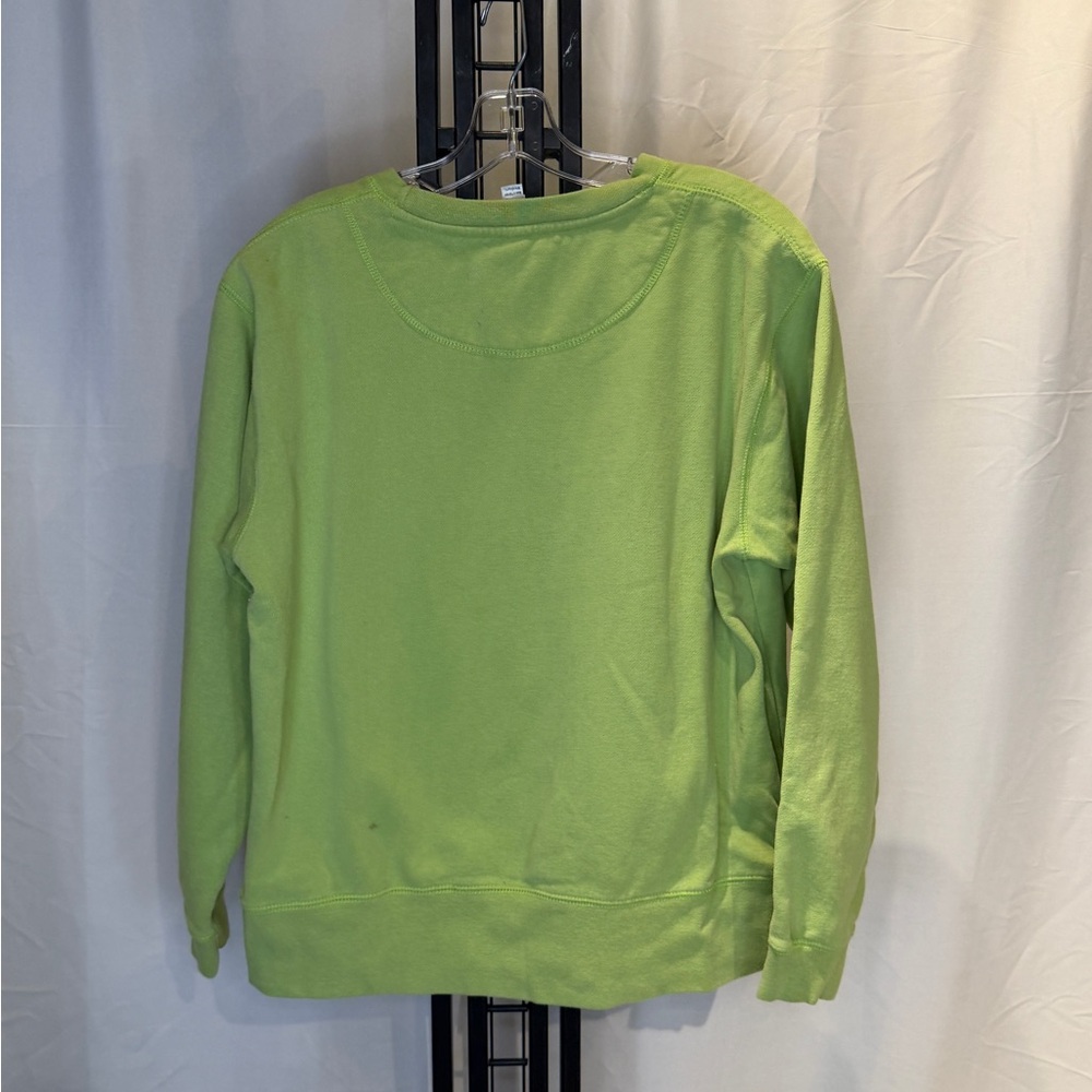 Crystal Lake‎ Vibrant Green Crew Neck Sweater - Picture 3 of 4